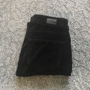 Paige Verdugo Ultra Skinny Black Velvet Sz 25